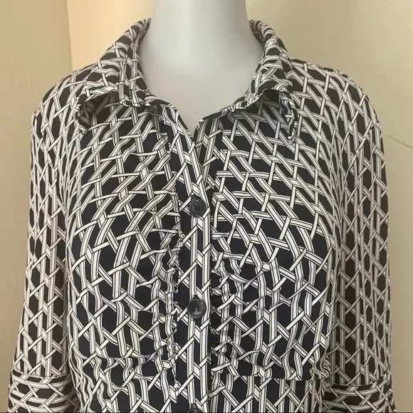 LAUNDRY BY SHELLI SEGAL Blue Jersey Dress - Picture 2 of 16